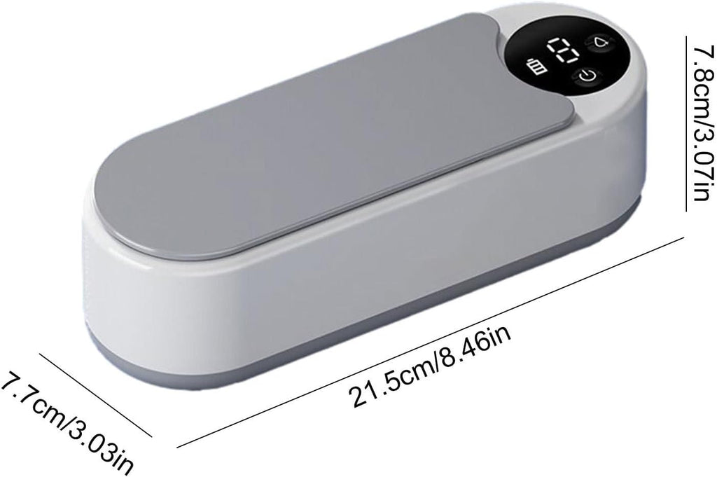 SKY-TOUCH Ultrasonic Jewelry Cleaner,Professional 500ml Jewelry Cleaner with 45000Hz Frequency, Basket, and 10 Digital Timer Settings for Rings, Glasses, Watches, and Dentures Cleaning