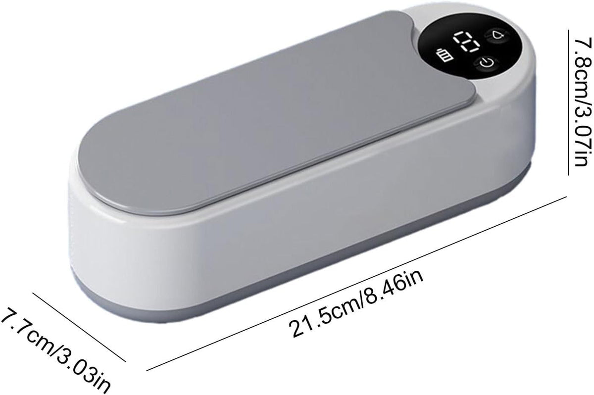 SKY-TOUCH Ultrasonic Jewelry Cleaner,Professional 500ml Jewelry Cleaner with 45000Hz Frequency, Basket, and 10 Digital Timer Settings for Rings, Glasses, Watches, and Dentures Cleaning