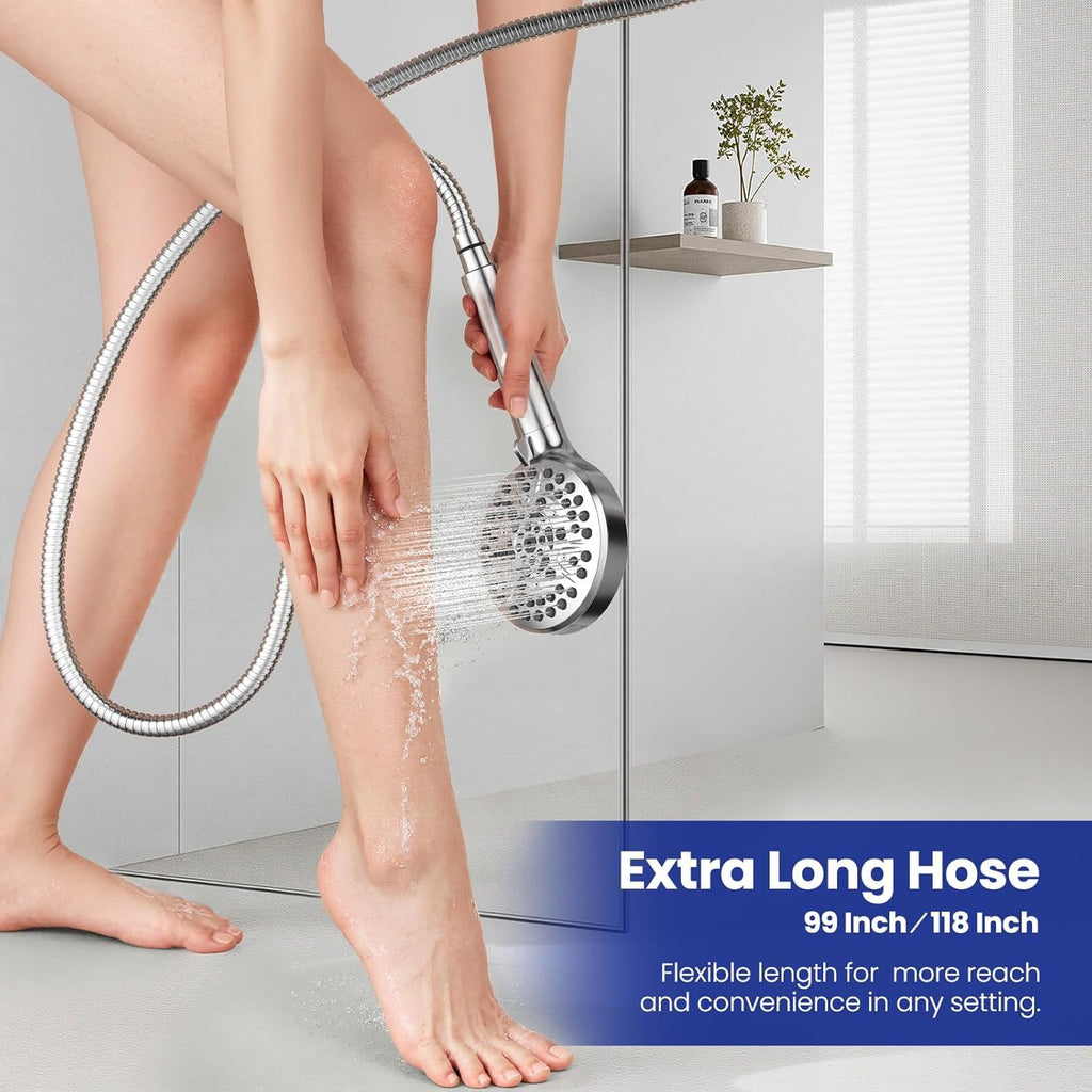 SKY-TOUCH 1.2M Stainless Steel Water Pipe, Standard 4/4 inch Interface,Durable Anti-Corrosion Flexible Hose with Copper Nut, Anti-Leakage and Pressure Resistant, Easy Installation,Clearance sale at a discount