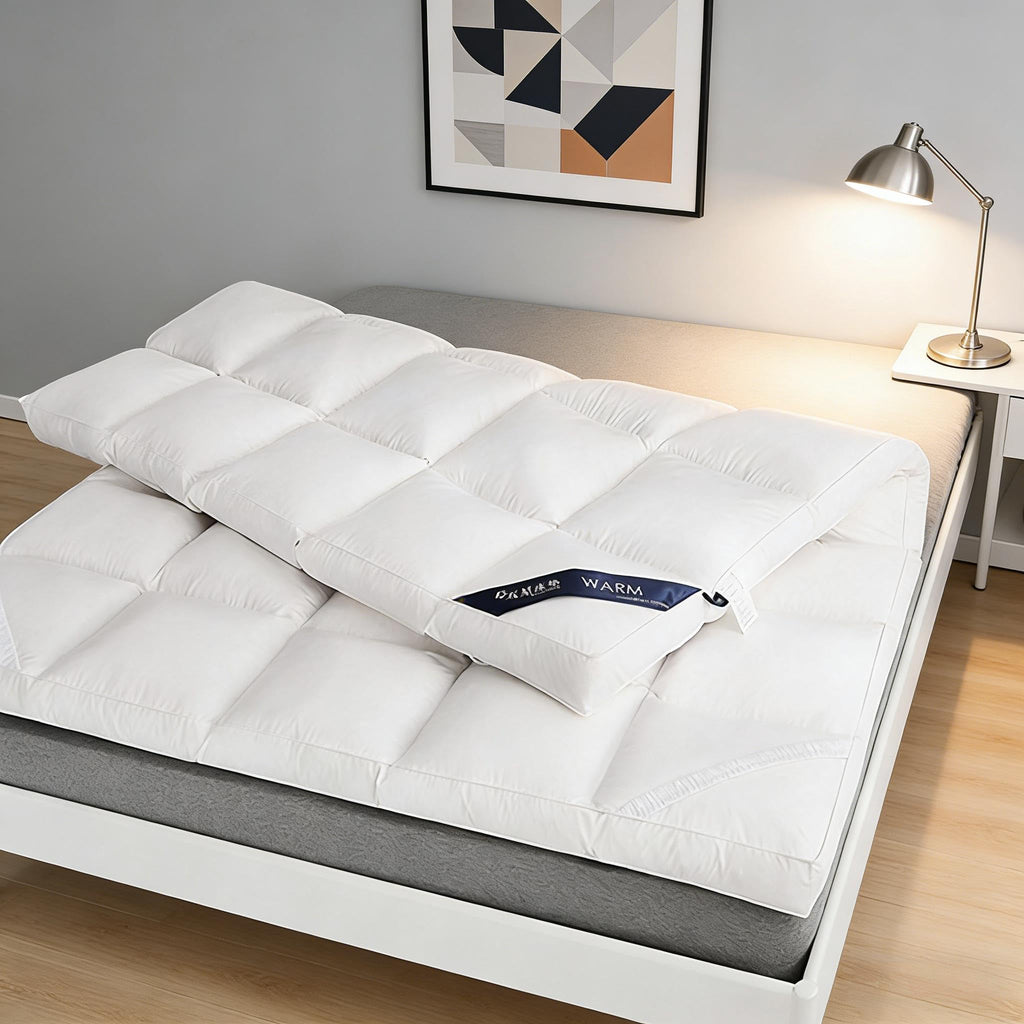 SKY-TOUCH Tatami Floor Mattress(150x200cm), Sleeping Pad Foldable Roll Up Dormitory Mattress Pad,7D Hollow Fiber Filled, For optimal use, must be paired with a Simmons mattress,Clearance sale at a discount