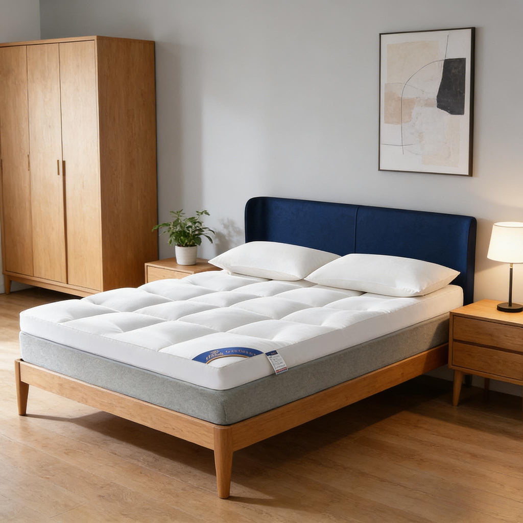 SKY-TOUCH Tatami Floor Mattress(150x200cm), Sleeping Pad Foldable Roll Up Dormitory Mattress Pad,7D Hollow Fiber Filled, For optimal use, must be paired with a Simmons mattress,Clearance sale at a discount