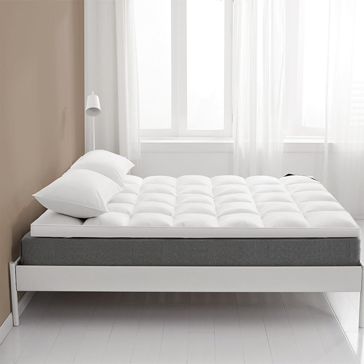 SKY-TOUCH Tatami Floor Mattress(150x200cm), Sleeping Pad Foldable Roll Up Dormitory Mattress Pad,7D Hollow Fiber Filled, For optimal use, must be paired with a Simmons mattress,Clearance sale at a discount